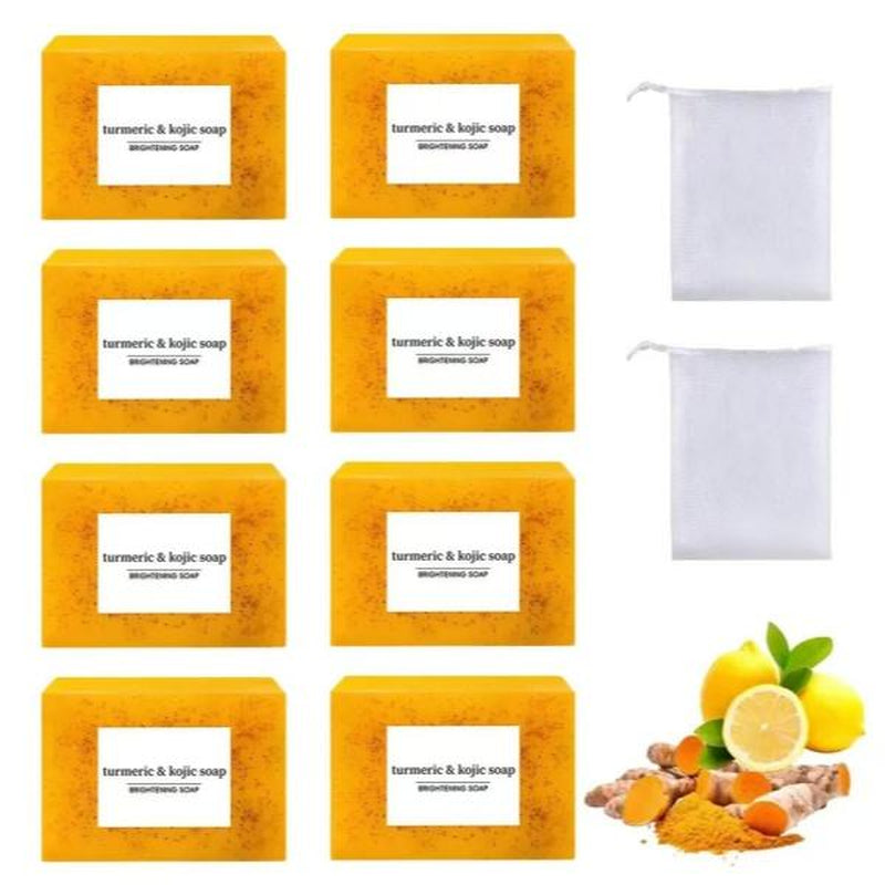 Lemon Turmeric Kojic Soap Fragrance, Honey Glow Lemon Turmeric Soap for Face and Body (2)