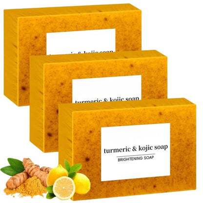 Lemon Turmeric Kojic Soap Fragrance, Honey Glow Lemon Turmeric Soap for Face and Body (2)