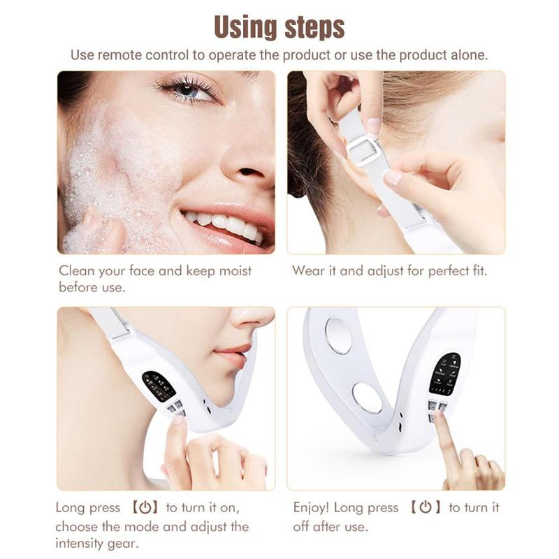 Multifunctional Facial Massager, 6 Modes 18 Levels Intensity Adjustment Facial Massage Instrument, Face Lifting & Firming Instrument, Comfort