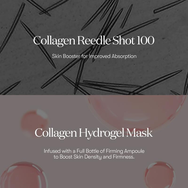 [Official VT Cosmetics] Collagen Reedleshot 100 2-Step Hydrogel Mask 1EA | 4EA | Exosome | Korean Overnight Melting Gel Mask