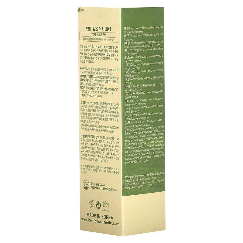 Benton Deep Green Tea Toner, 5.07 Fl Oz (150 Ml)