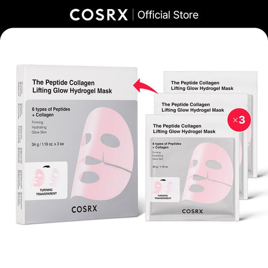 [COSRX OFFICIAL] the Peptide Collagen Lifting Glow Hydrogel Mask_3Ea