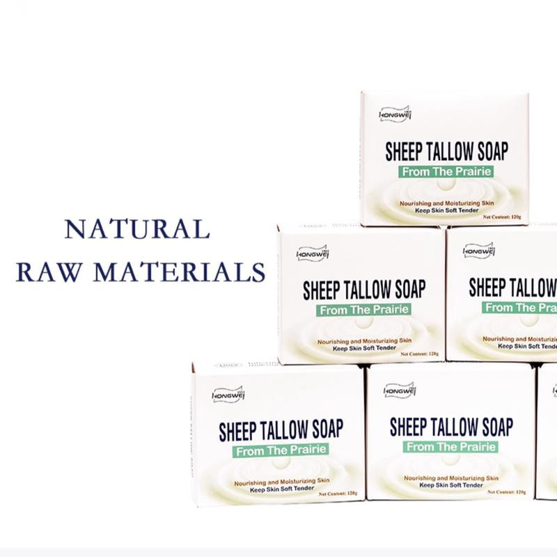 4 Pack Hongwei Sheep Tallow Soap; Natural Ingredients; Unclog Clogged Pores; Improve Acne Prone Skin; Brightens Skin Tone. Skincare Body Care Body Wash Cleansing Skin Repair Moisturize Comfort Cleanser Moisture Sensitive Moisturizer Hydrating