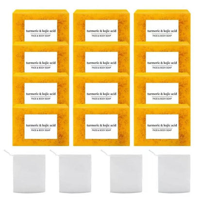Lemon Turmeric Kojic Soap Fragrance, Honey Glow Lemon Turmeric Soap for Face and Body (2)