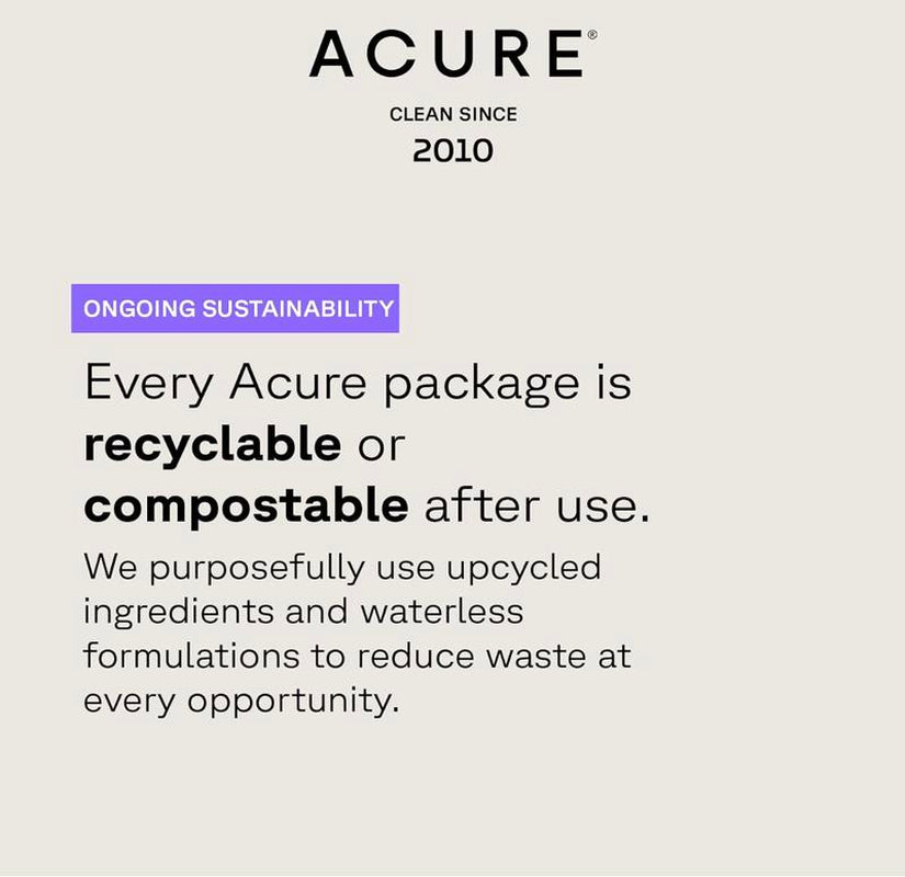 ACURE Brightening Facial Scrub & Bonus under Eye Hydrogels