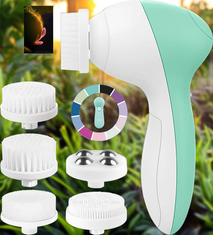 Scrub-a-Dub-Dub: The Electric Face Tickler with 7 Heads for a Spa Day at Home!
