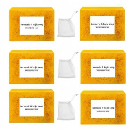Lemon Turmeric Kojic Soap Fragrance, Honey Glow Lemon Turmeric Soap for Face and Body (2)