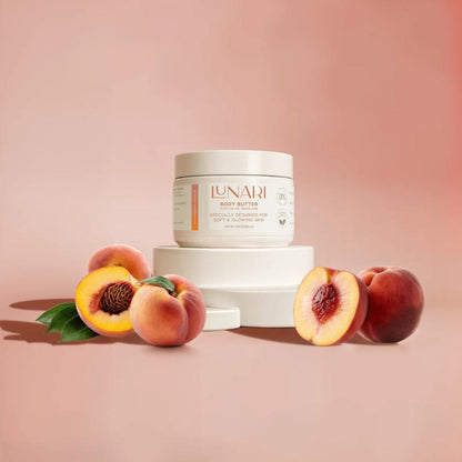 Lunari Body Butter - Sweet Dessert Scents | Ultra Hydrating Body Glaze with Olive Squalane & Vitamin E | Deep Moisture, Natural Glow