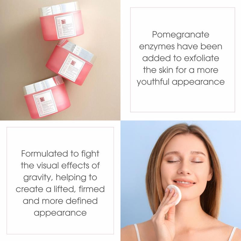 Consult Beaute Champagne Lift Firming Facial Discs – Exfoliating & Lifting Pads with AHA, Caviar, Gold 60Ct