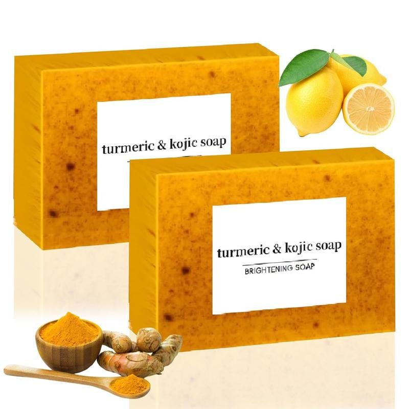 Lemon Turmeric Kojic Soap Fragrance, Honey Glow Lemon Turmeric Soap for Face and Body (2)