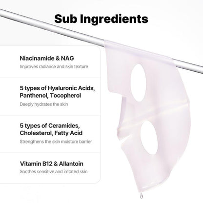 [COSRX OFFICIAL] the Peptide Collagen Lifting Glow Hydrogel Mask_3Ea