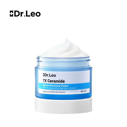 【On Sale】Dr.Leo 7X Ceramide Hydrating & Soothing Recovery Cream Reduces Redness & Deeply Moisturizes -30G Affordable Skincare for Sensitive Skin