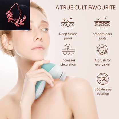 Scrub-a-Dub-Dub: The Electric Face Tickler with 7 Heads for a Spa Day at Home!