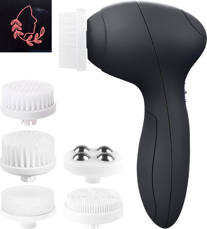 Scrub-a-Dub-Dub: The Electric Face Tickler with 7 Heads for a Spa Day at Home!