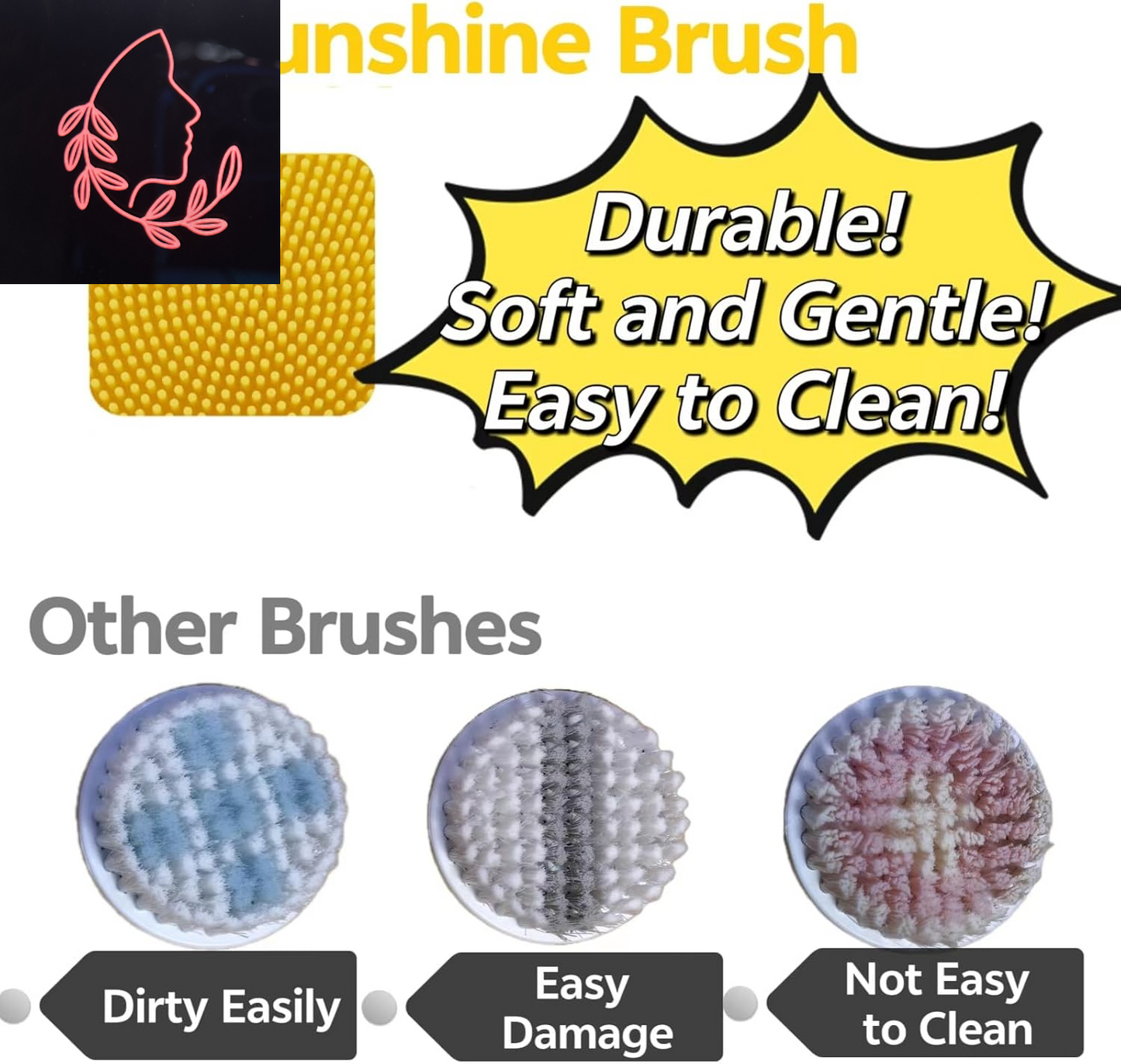 Ultimate 3-in-1 Electric Sonic Face Cleansing Brush - 5 Levels of Deep Cleansing, Waterproof & USB Rechargeable Silicone Scrubber