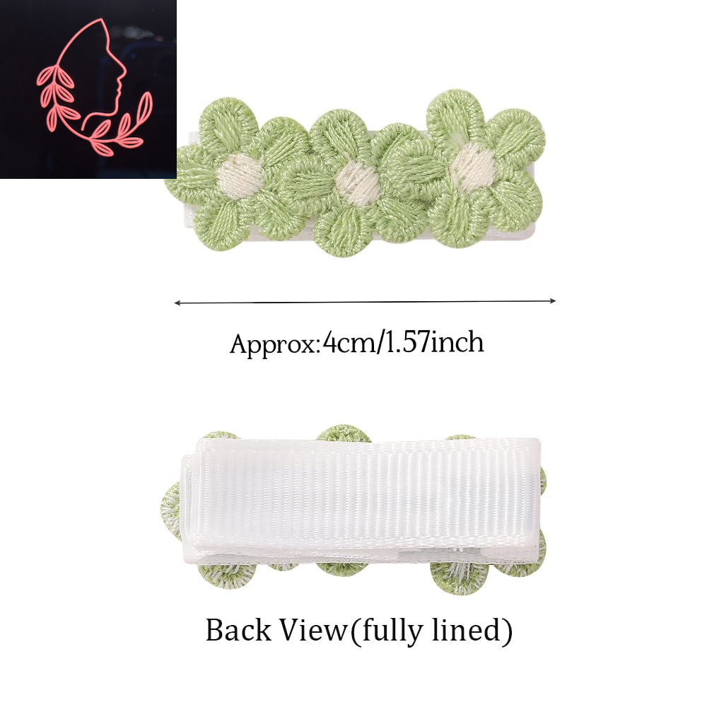 Adorable Baby Hair Clips - 12 Pack Soft Fabric Flower Barrettes for Girls, Perfect for Infants and Toddlers