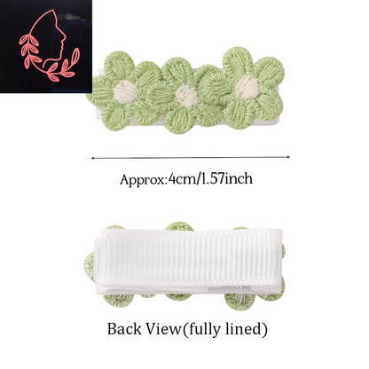 Adorable Baby Hair Clips - 12 Pack Soft Fabric Flower Barrettes for Girls, Perfect for Infants and Toddlers