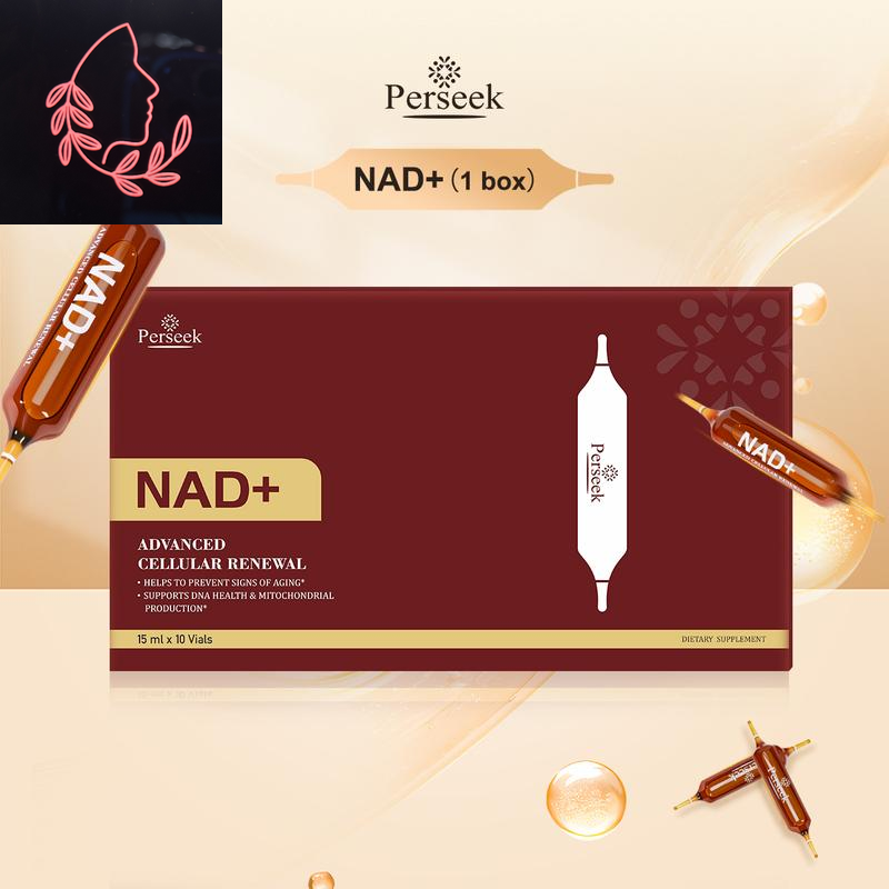 Perseek NAD Advanced Cellular Renewal - 1200Mg NAD Supplement for Skin Aging Support Energy & Focus - 10 Vials