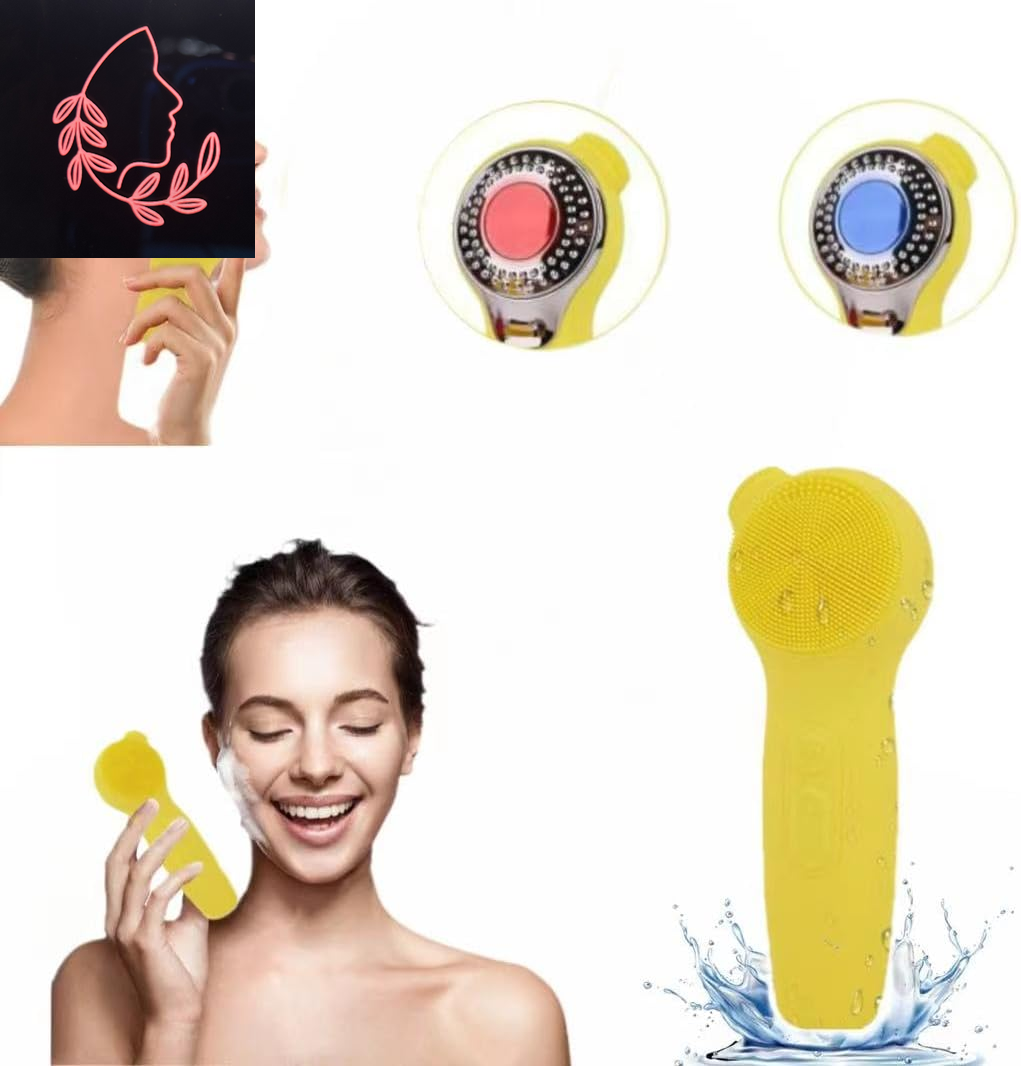 Ultimate 3-in-1 Electric Sonic Face Cleansing Brush - 5 Levels of Deep Cleansing, Waterproof & USB Rechargeable Silicone Scrubber