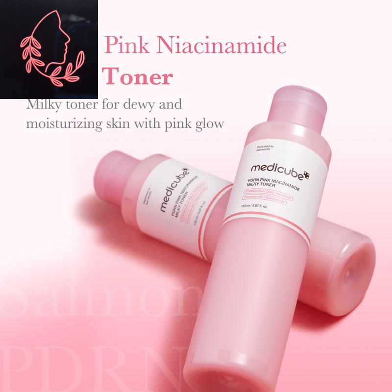 [Medicube] Milky Hyper Fade Duo | Salmon DNA PDRN Milky Toner & Capsule Cream Power Combo for Glass Glow Effect, Korean Skincare, K-Beauty