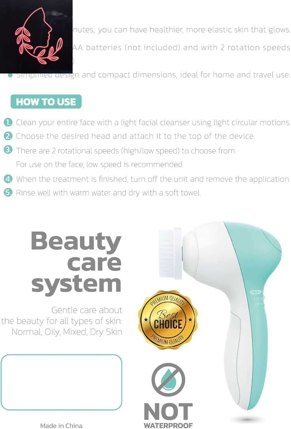 Scrub-a-Dub-Dub: The Electric Face Tickler with 7 Heads for a Spa Day at Home!
