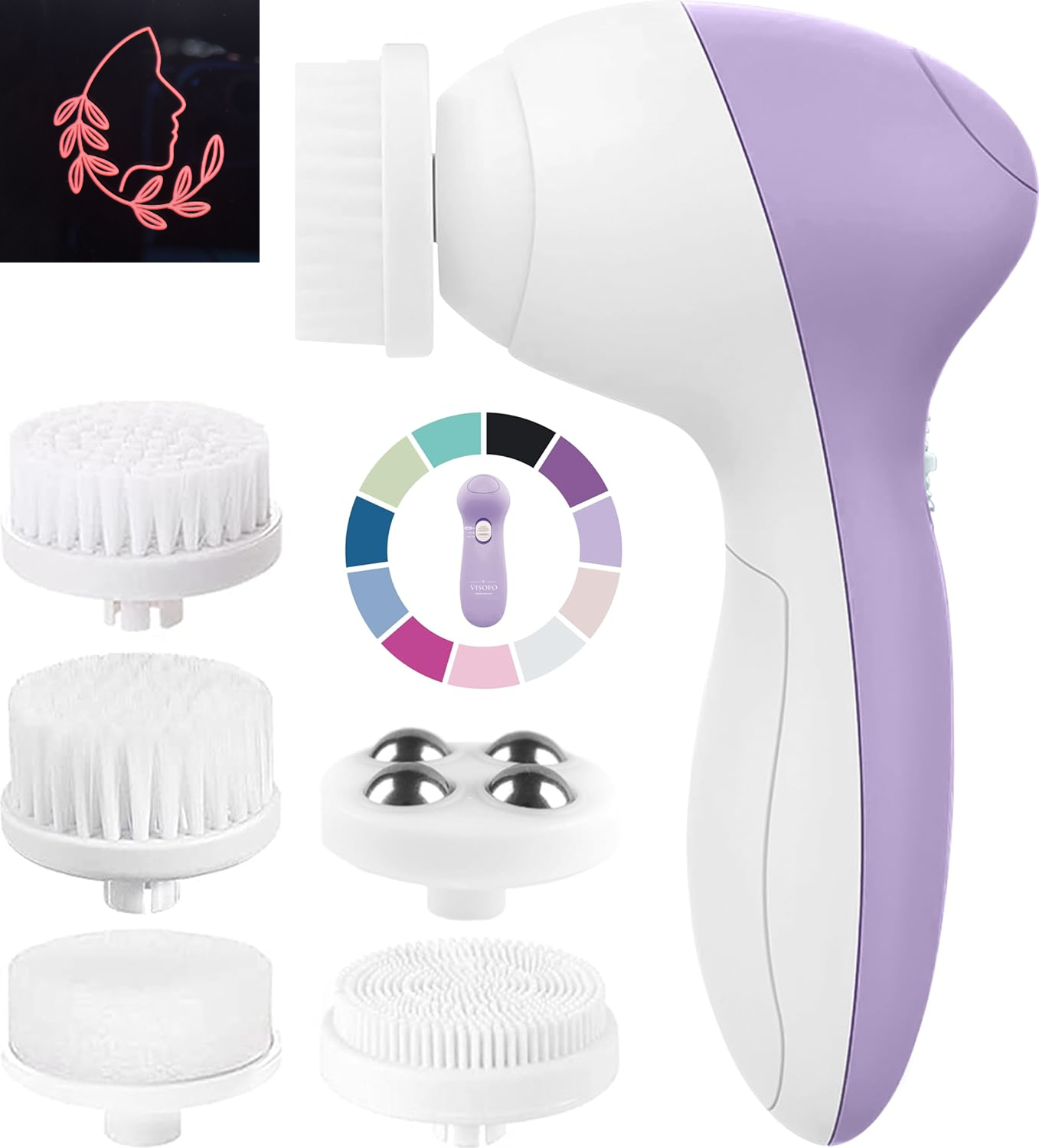 Scrub-a-Dub-Dub: The Electric Face Tickler with 7 Heads for a Spa Day at Home!