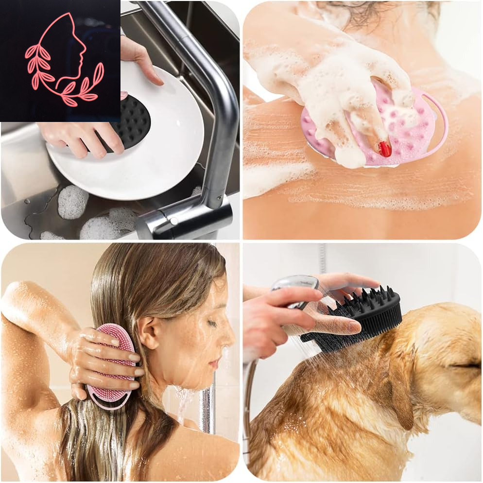 Squishy Scrub-a-Dub Duo: The Ultimate Silly Silicone Scrubber for Squeaky Clean Shenanigans!