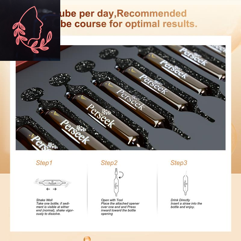Perseek NAD Advanced Cellular Renewal - 1200Mg NAD Supplement for Skin Aging Support Energy & Focus - 10 Vials