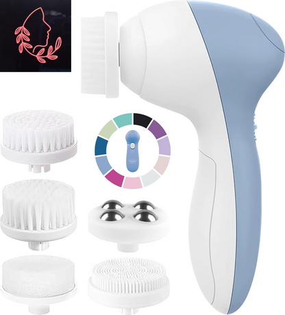 Scrub-a-Dub-Dub: The Electric Face Tickler with 7 Heads for a Spa Day at Home!