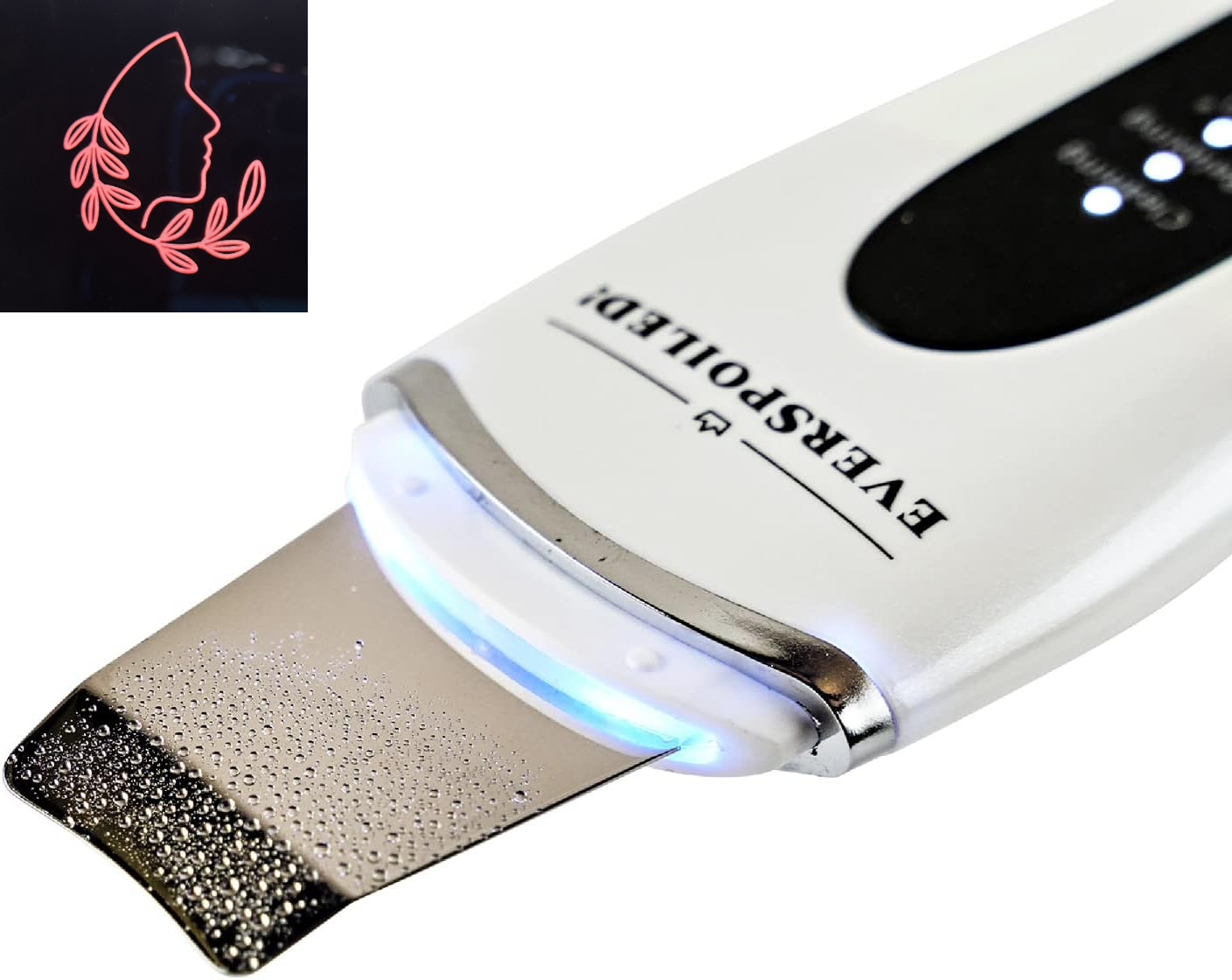 4-in-1 Pearl White Skin Scrubber Face Spatula - Gentle Pore Cleaner & Blackhead Remover Tool