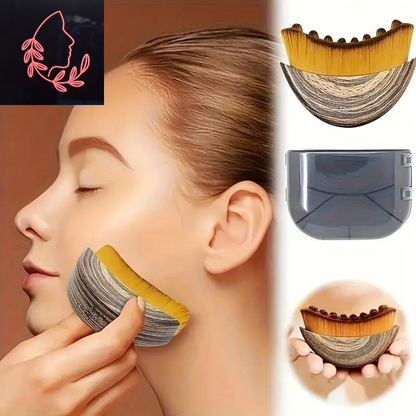 Sculpt Your Jawline & Chin with the Lymphatic Contour Face Brush – Ergonomic Dry Brushing Massager for Lymphatic Drainage & Facial Fatigue Relief (1PCS)