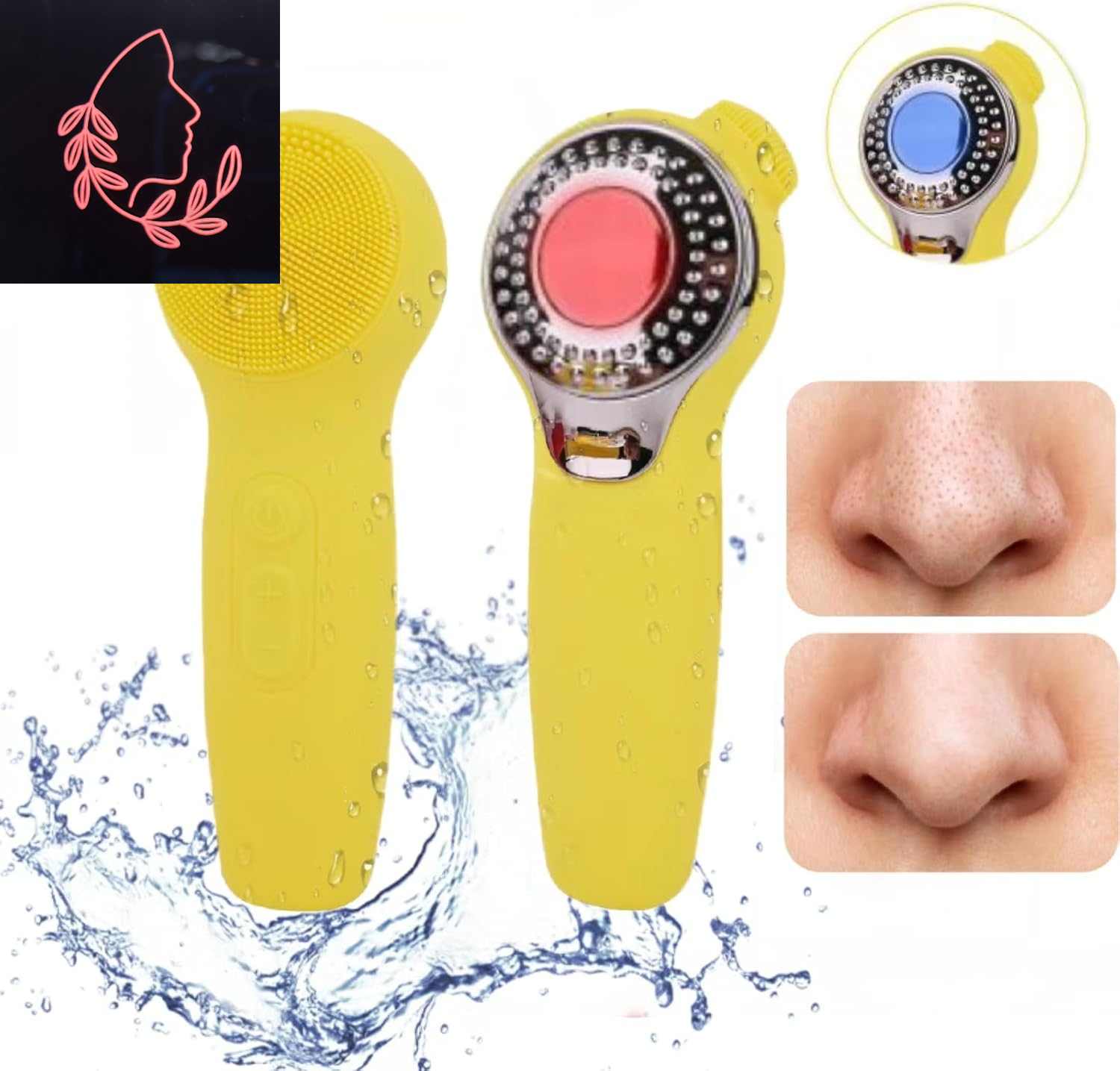 Ultimate 3-in-1 Electric Sonic Face Cleansing Brush - 5 Levels of Deep Cleansing, Waterproof & USB Rechargeable Silicone Scrubber