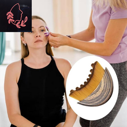 Sculpt Your Jawline & Chin with the Lymphatic Contour Face Brush – Ergonomic Dry Brushing Massager for Lymphatic Drainage & Facial Fatigue Relief (1PCS)