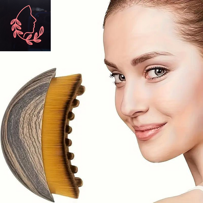 Sculpt Your Jawline & Chin with the Lymphatic Contour Face Brush – Ergonomic Dry Brushing Massager for Lymphatic Drainage & Facial Fatigue Relief (1PCS)