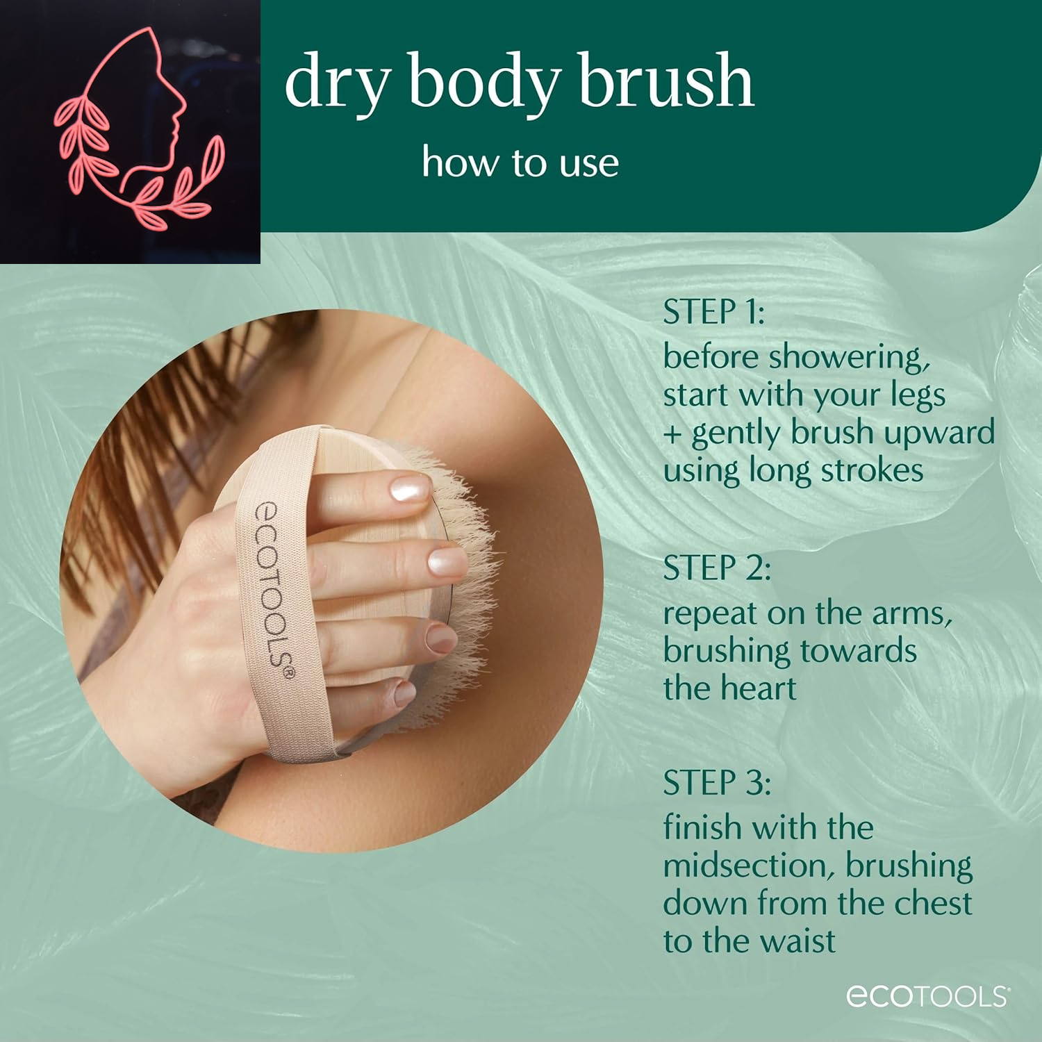 Revitalize Your Skin with  Dry Body Brush - Exfoliate, Smooth, and Improve Circulation Naturally! Vegan & Cruelty-Free Eco-Friendly Skincare Tool