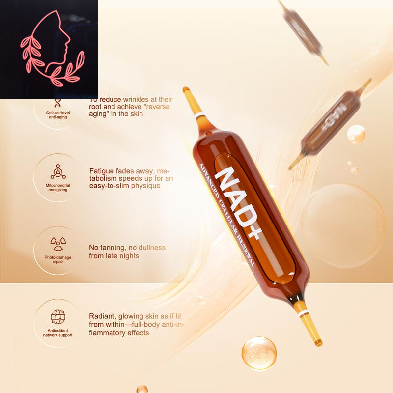 Perseek NAD Advanced Cellular Renewal - 1200Mg NAD Supplement for Skin Aging Support Energy & Focus - 10 Vials