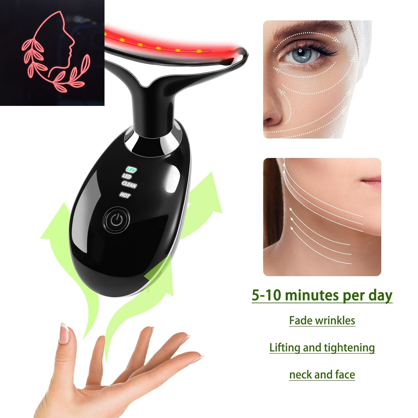 's 7-In-1 Face and Neck Zapper: Because Your Skin Deserves a Spa Day and a Ticklish Hug!