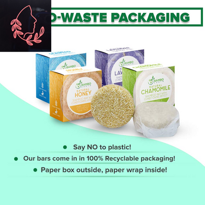 Solid Shampoo Bar and Conditioner Effect Hair Soap – 100% Organic Shampoo Bars for Hair with All Natural Plant Based Essential Oils and Zero Waste Biodegradable Packaging (Coconut)